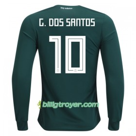 Billige Fotballdrakter Mexico G.Dos Santos 10 VM 2018 Hjemmedraktsett Langermet